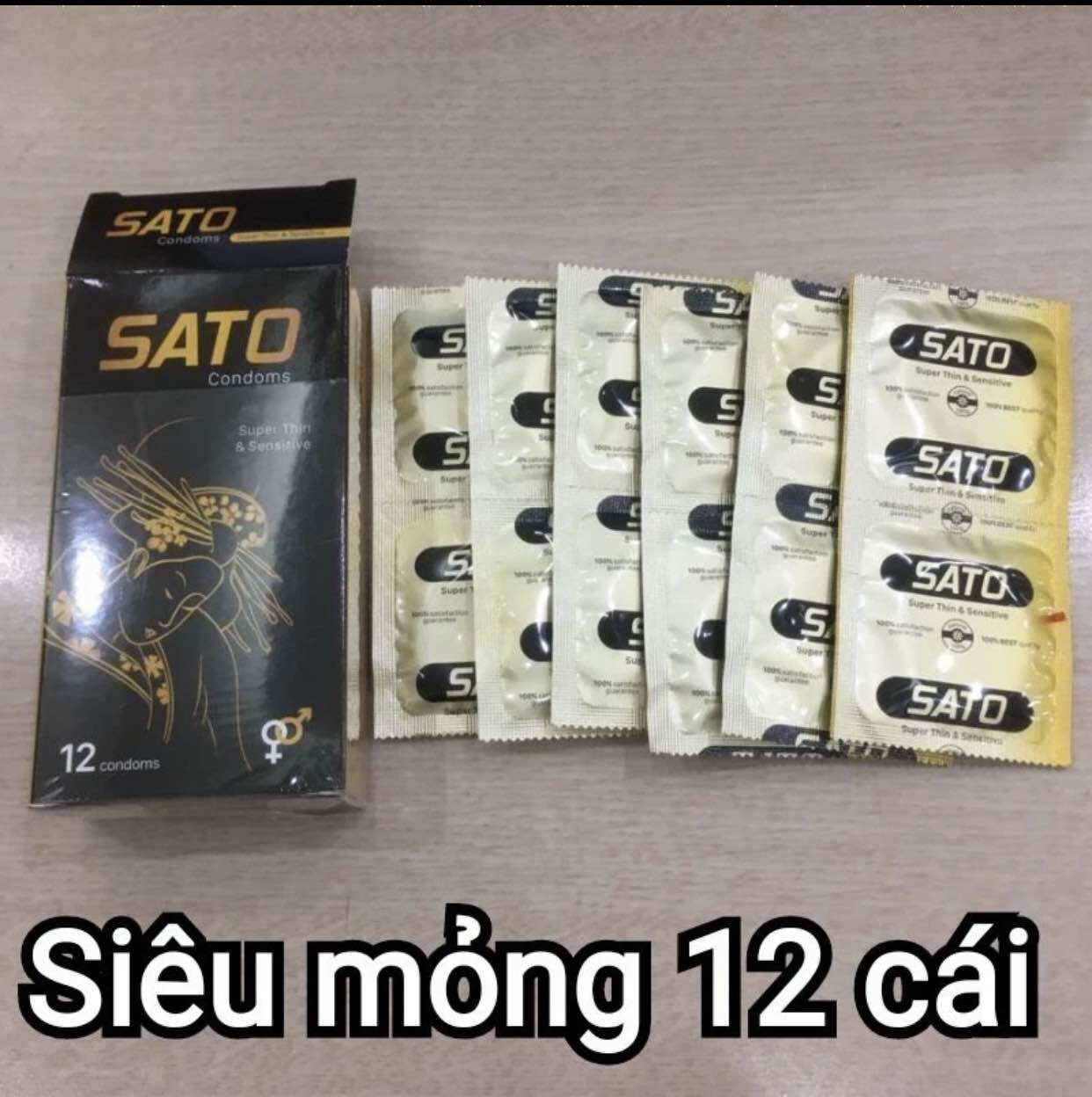 Bao cao su SATO Nhất Nhất - CHE TÊN