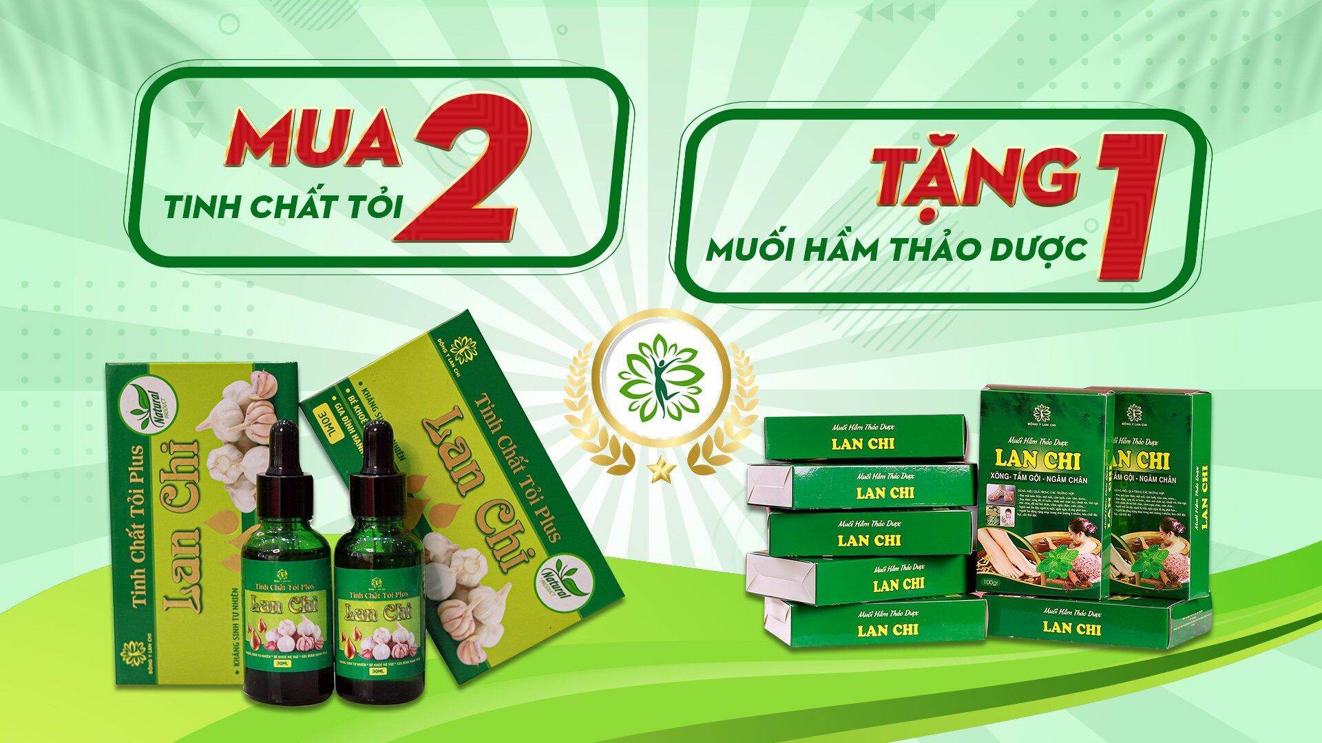 Tinh chất tỏi plus lan chi mua 2 tặng 1