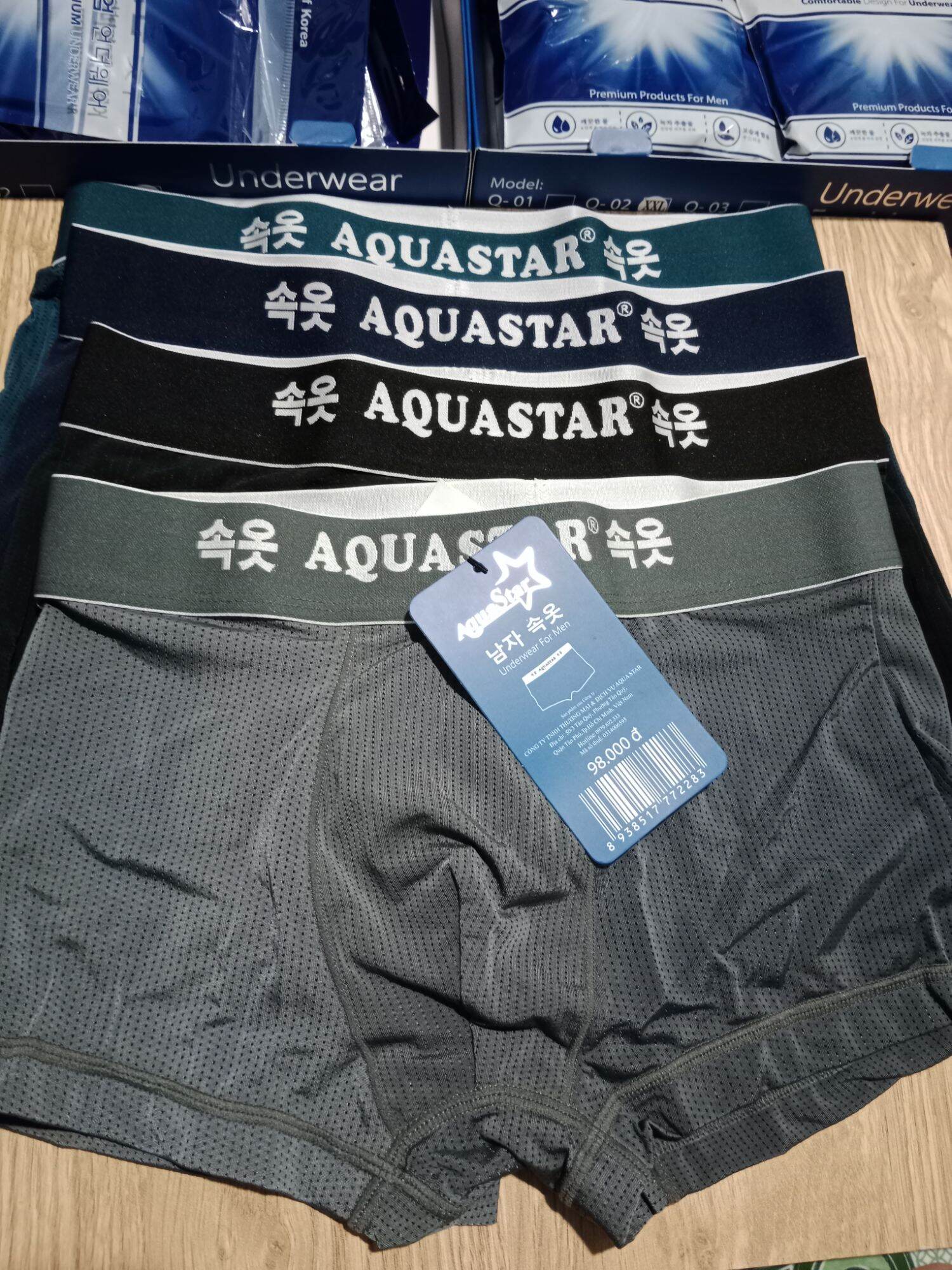 [Hộp 4 cái/4 màu] Quần đùi lót Nam Cao Cấp AquaStar