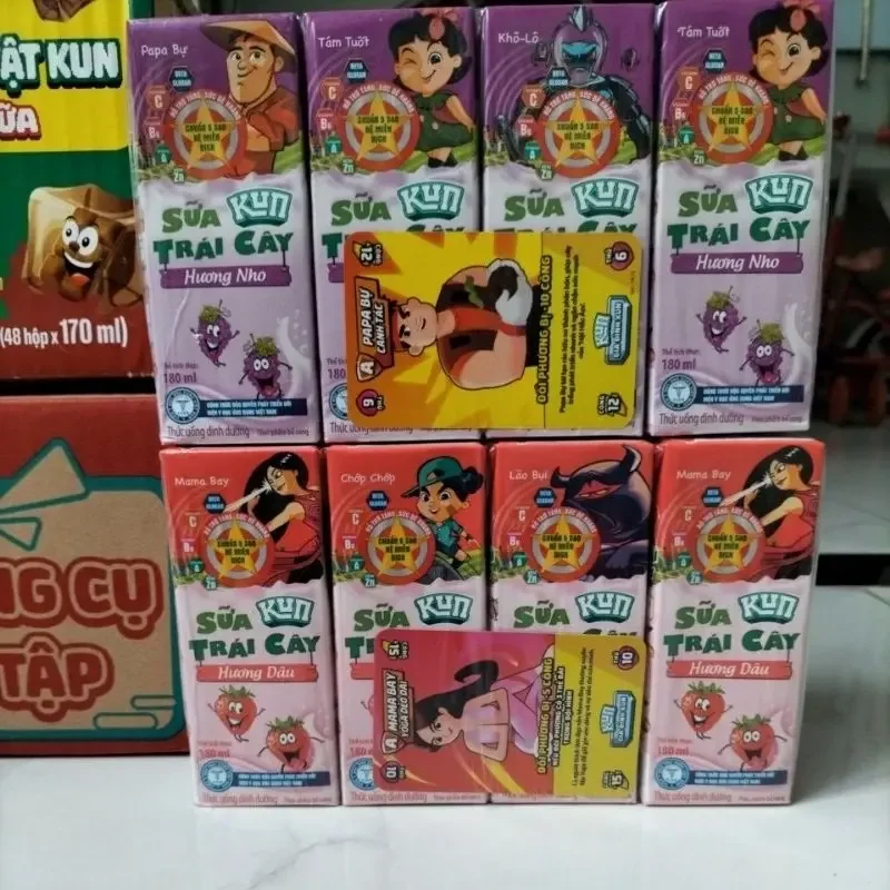 KUN TRÁI CÂY MIX VỊ 180ML