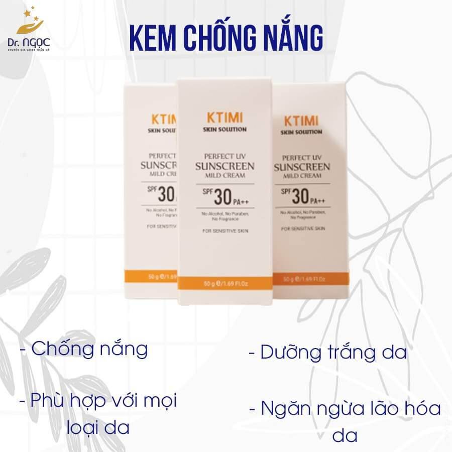 Kem Chống Nắng Vật Lý Ktimi Dr Ngọc Khuyên Dùng