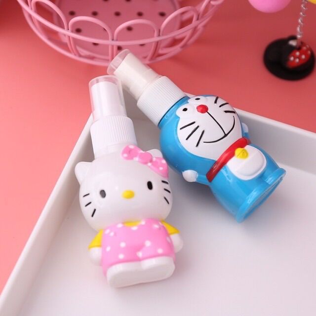 Chai xịt khoáng Hello Kitty - Doremon Doraemon