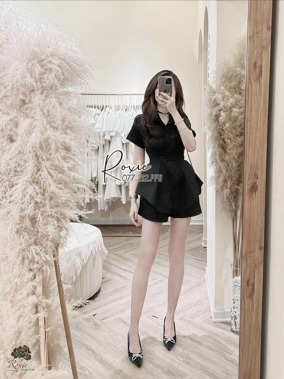 (SHOP TÁO ĐỎ BIGSIZE 50kg đến 90kg) set quần ngắn áo thắt dây eo