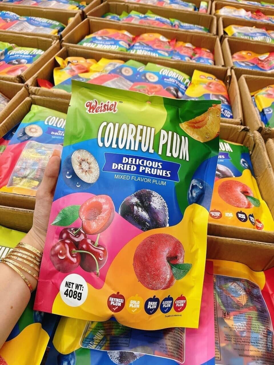 Kẹo ô mai tổng hợp túi 408gr
