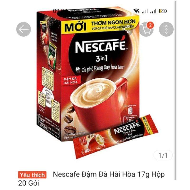 COMBO 10 GÓI CAFE SỮA ĐÁ HÒA TAN NESTCAFE