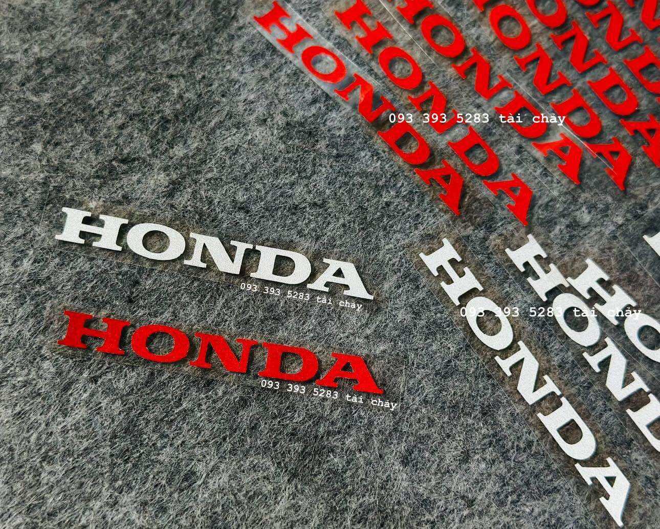 [ 1 MIẾNG ] TEM HONDA ỐP ĐẦU PHẢN QUANG ( LỘT ĐƯỢC )