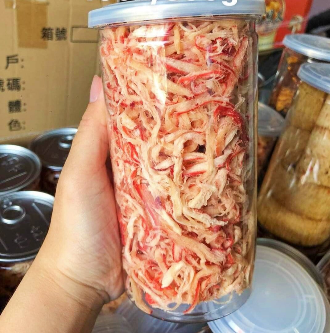 Combo 2 hũ - Mực xé sợi hấp nước dừa và mực ép tẩm gia vị - Mỗi hũ 200g