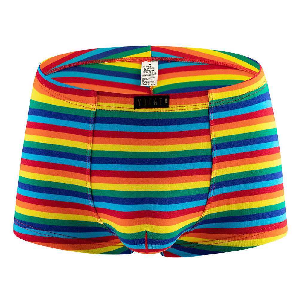 Quần lót nam boxer thun cotton sọc ngang size M/L