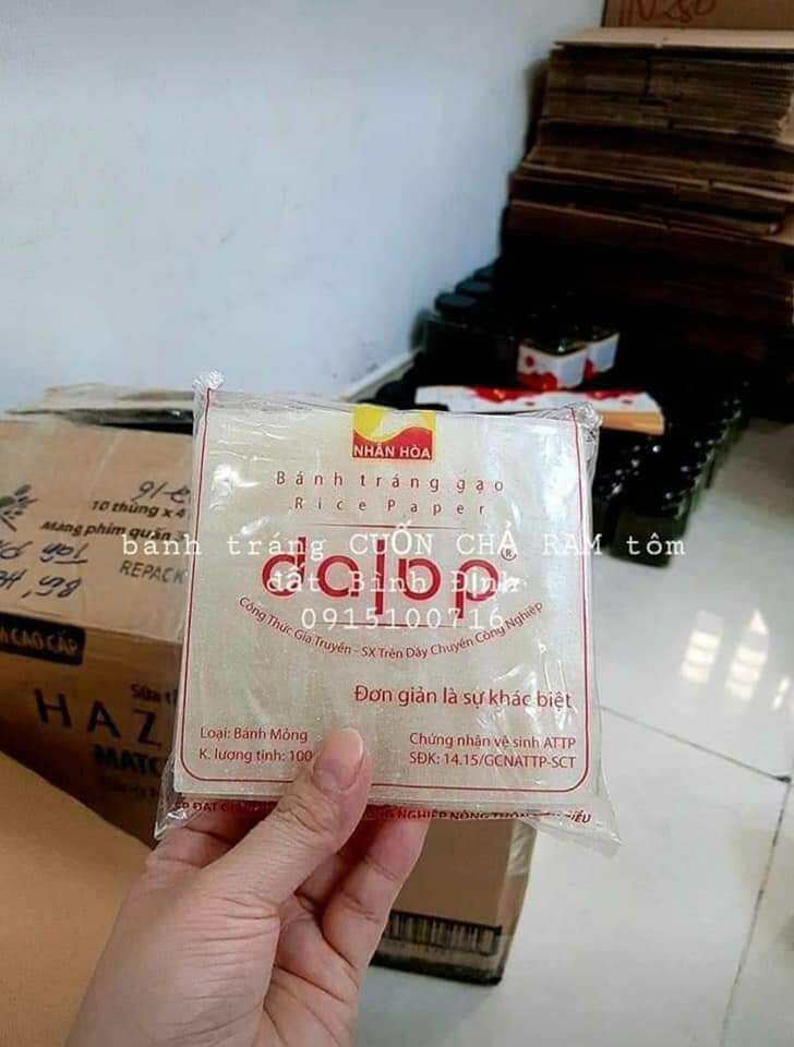 Combo 10gói bánh tráng  CUỐN CHẢ RAM dalop (10gói)
