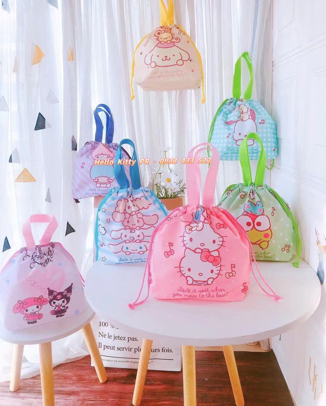 Túi dây rút Hello Kitty