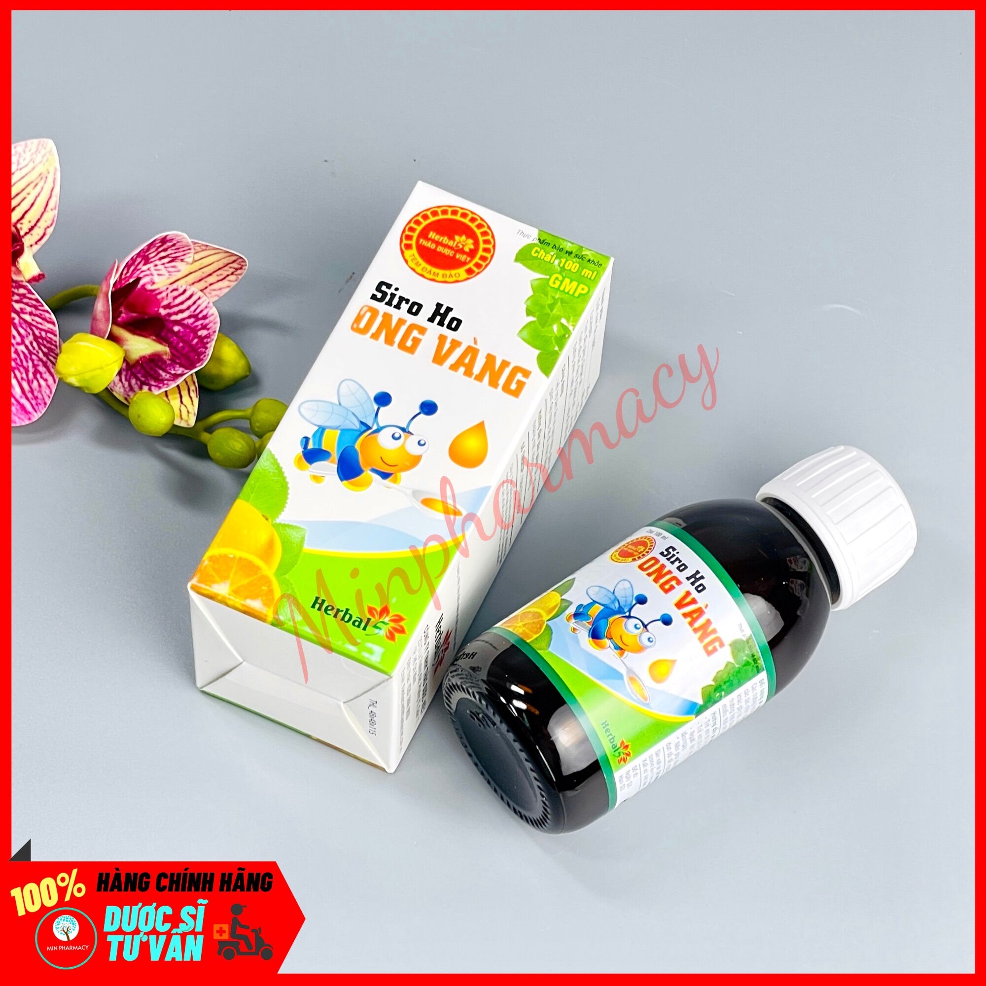 Siro Ho ONG VÀNG Chai 100ml - Minpharmacy