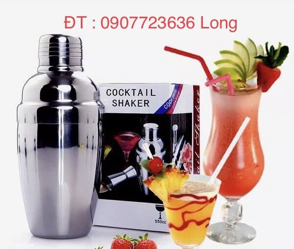 Bình Lắc  Shaker Pha Chế Trà Sữa , Cocktail , Cafe inox dày , bền Size 250cc - 350cc- 550cc - 750cc