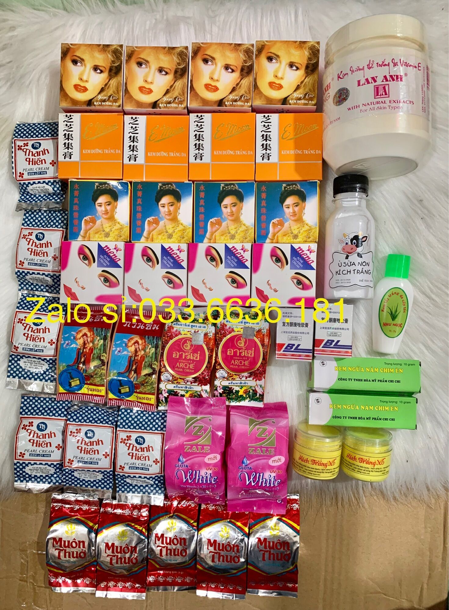 Combo kem trộn trắng da trắng da body toàn thân bật tông nhanh 3
