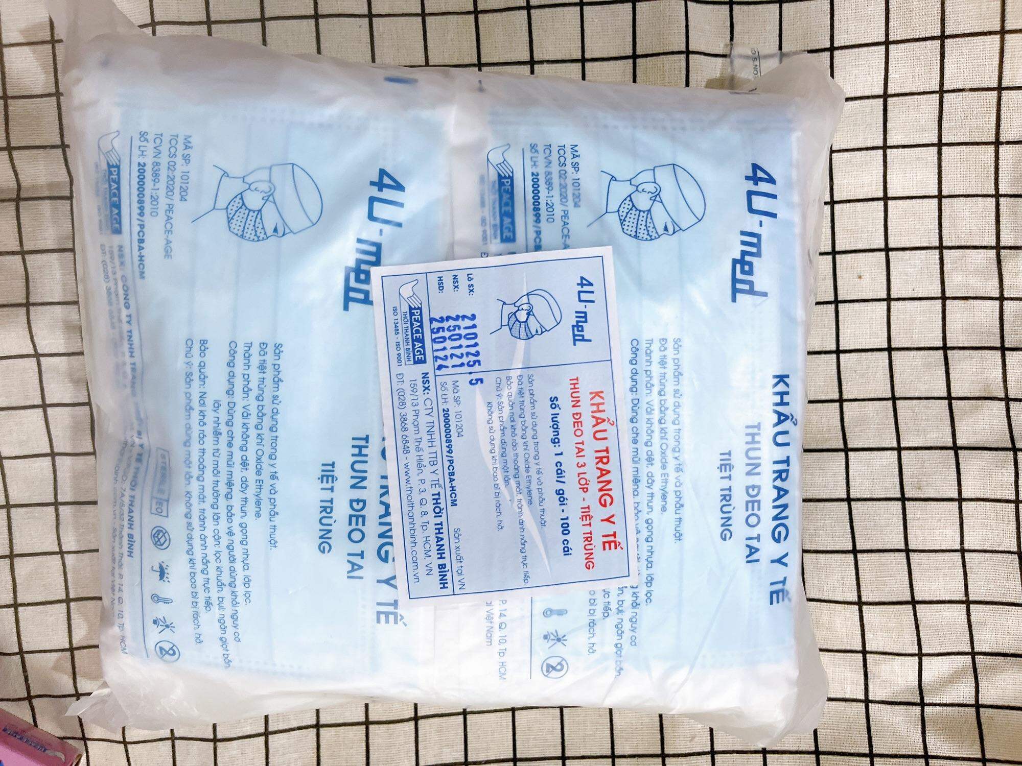 Khẩu trang y tế tiệt trùng 3 lớp Thời Thanh Bình