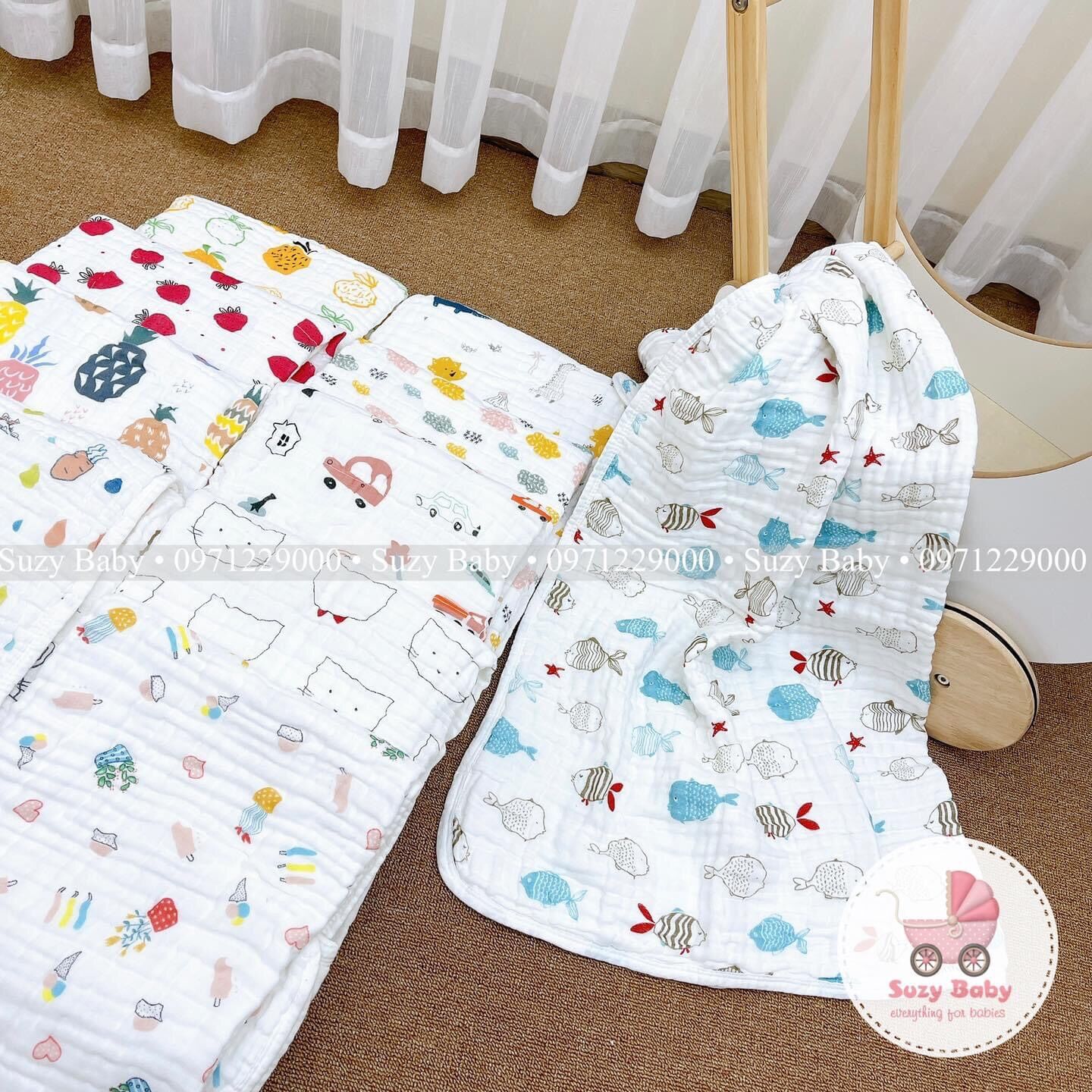 KHĂN TẮM XÔ NHĂN 6 LỚP CHO BÉ