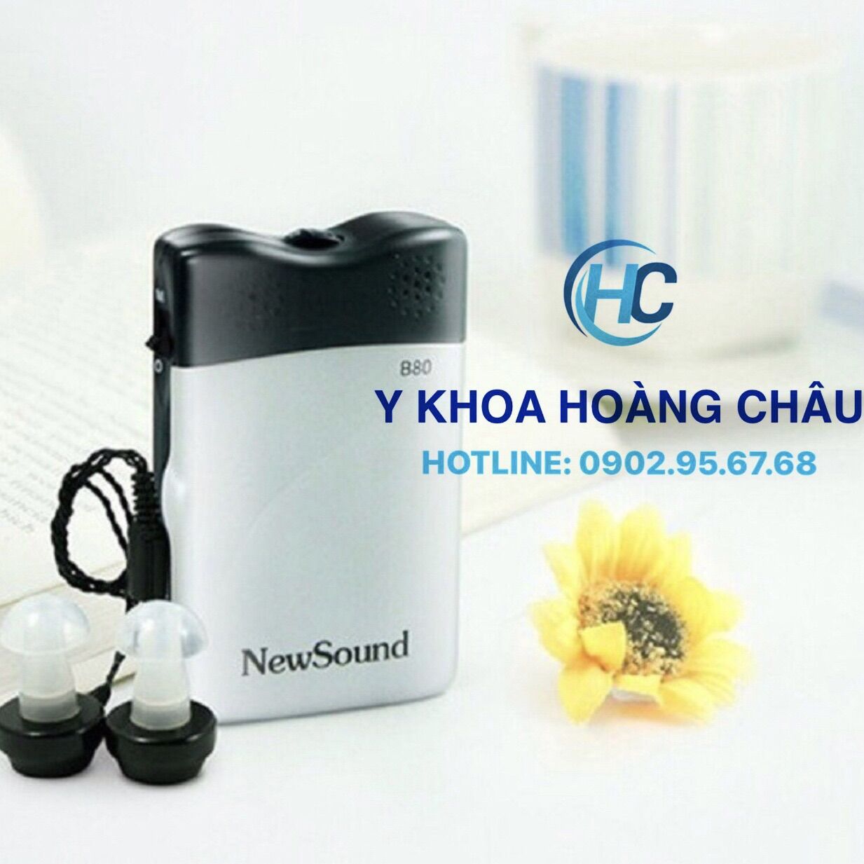Máy trợ thính 2 tai nghe New Sound B80P âm thanh rõ ràng, trong trẻo
