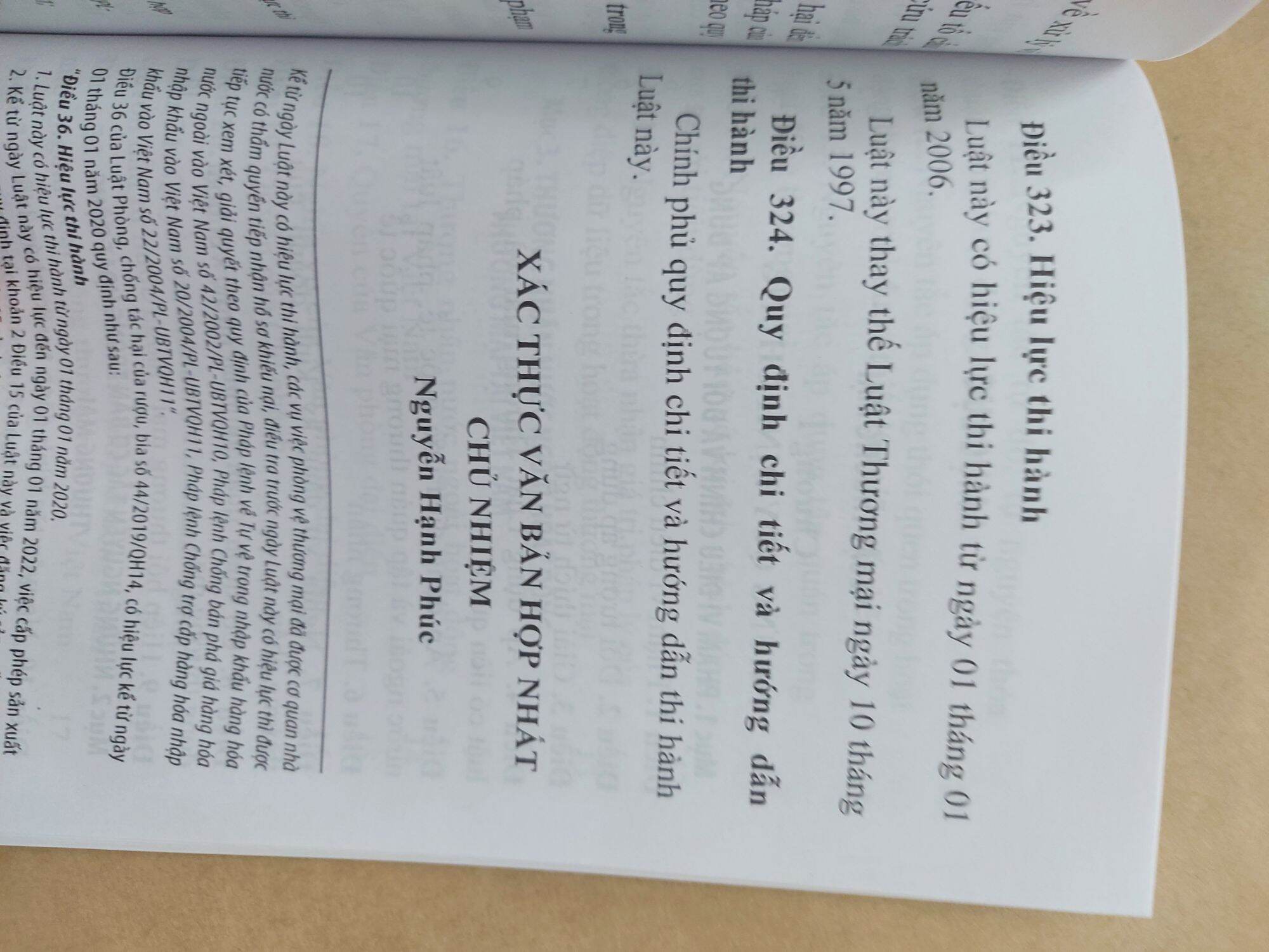 Luật Thương Mại sđ năm 2017, 2019