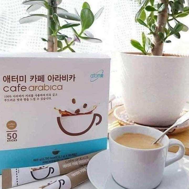 Cà phê sữa arabica hộp 50 gói Atomy coffee