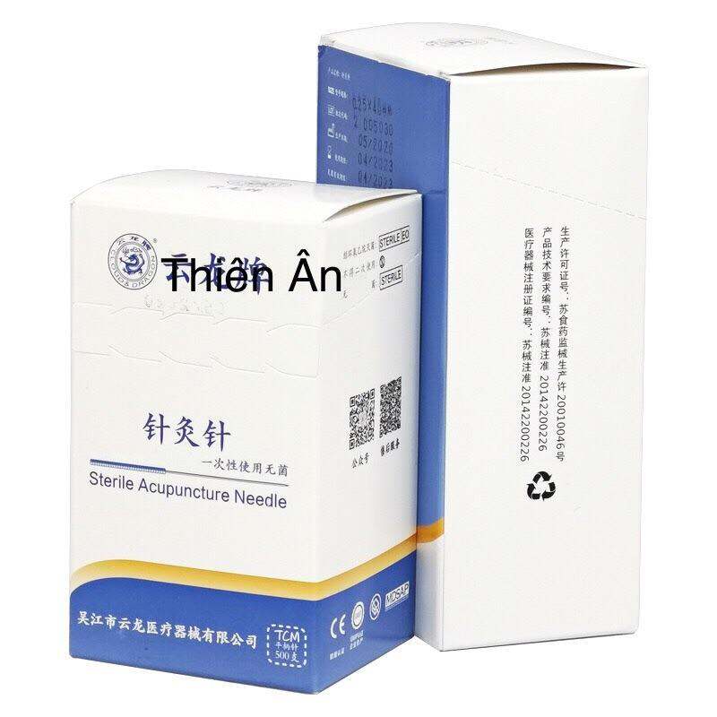 Kim châm cứu Vân Long - Hộp 500 kim đóng túi