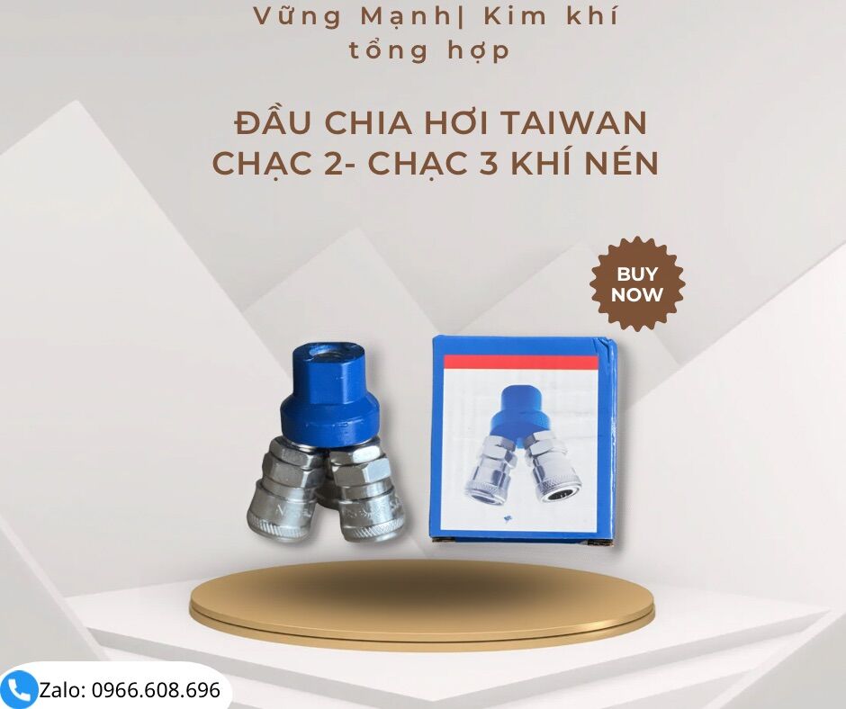 ⚡ giá sỉ ⚡đầu nối chạc chia khí nén chạc 2, chạc 3 hàng taiwan