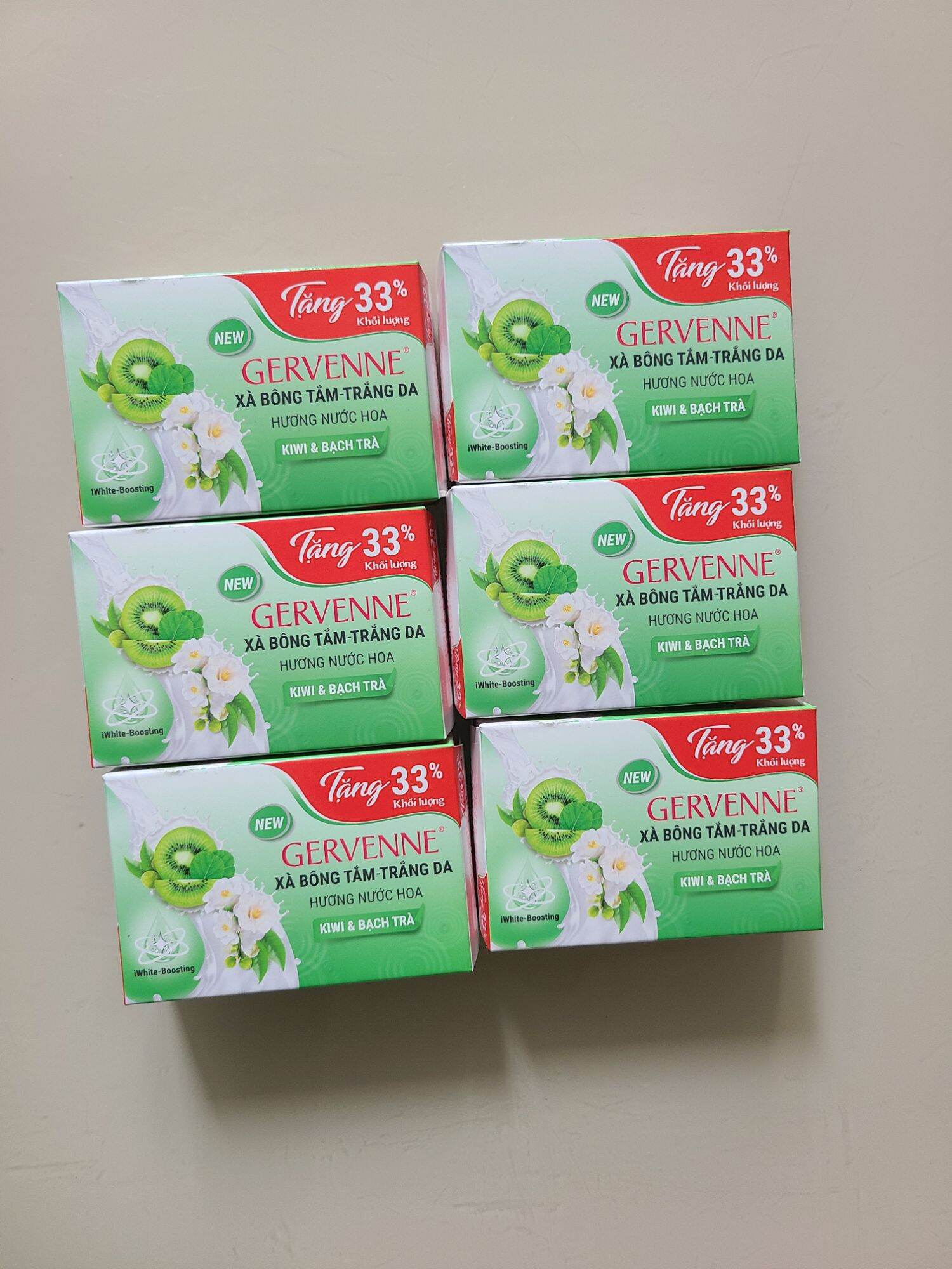  Combo 6 cục xà bông tắm hương nước hoa Gervenne thành phần thiên nhiên cực kỳ an toàn mang đến làn da trắng mềm thơm mịn cho phái đẹp 