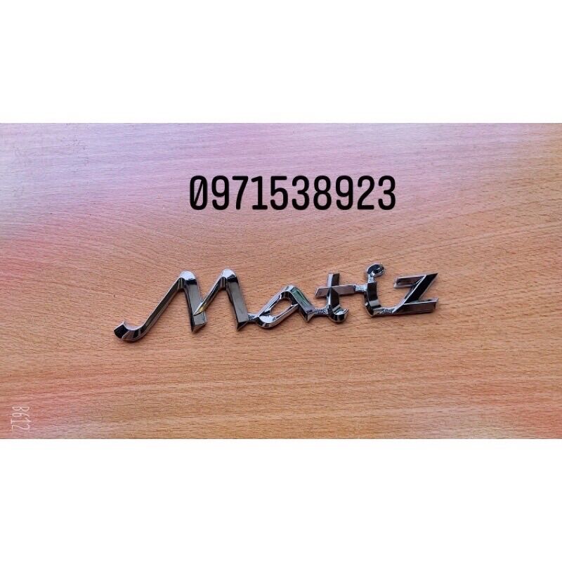 logo chữ DAEWOO MATIZ dán đuôi xe