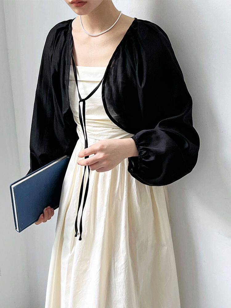 Áo Khoác Cardigan Ngắn Bằng Vải Voan Chống Nắng Kiểu Pháp Cho Nữ Mùa Hè Áo Khoác Ngoài Mỏng Nhẹ Thời
