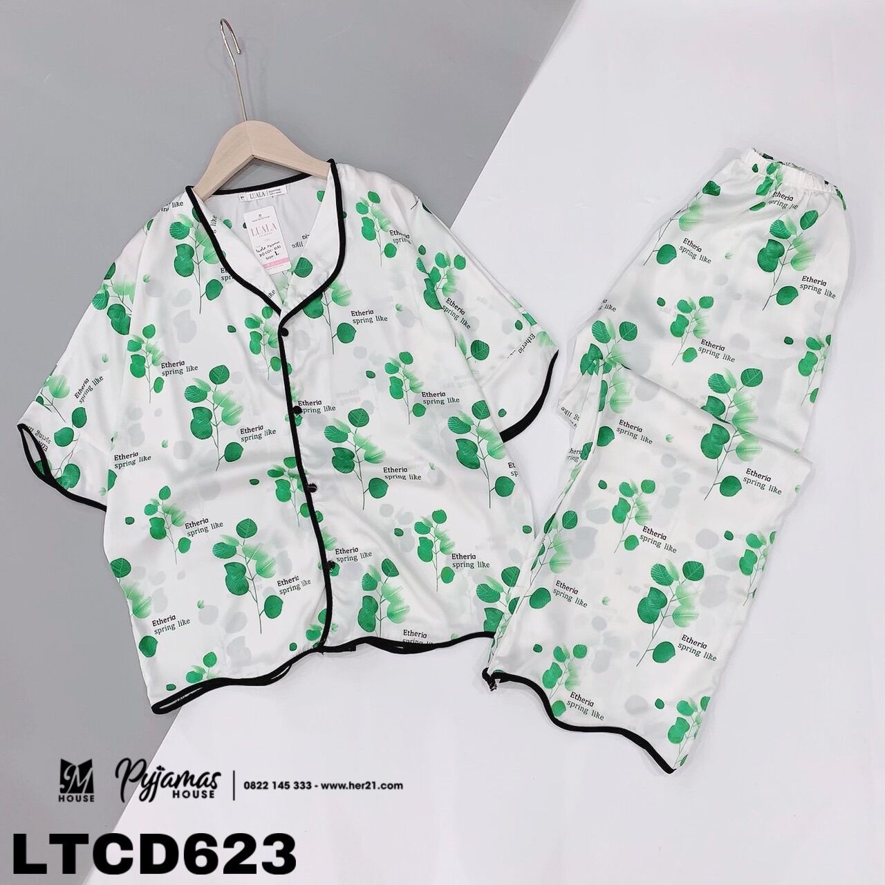 Bộ lụa latin tay dơi cộc dài