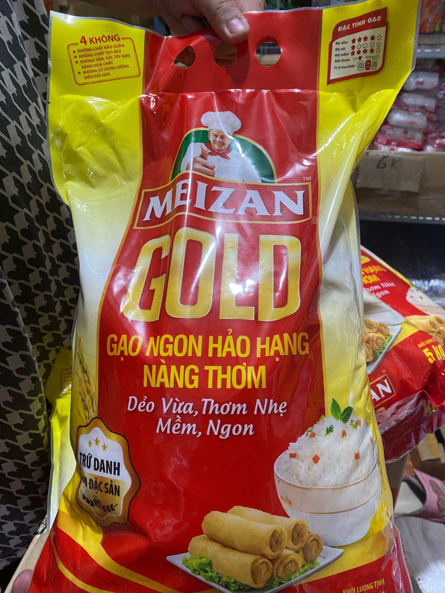 Gạo ngon Meizan nàng thơm dẻo mềm ((túi 5kg))