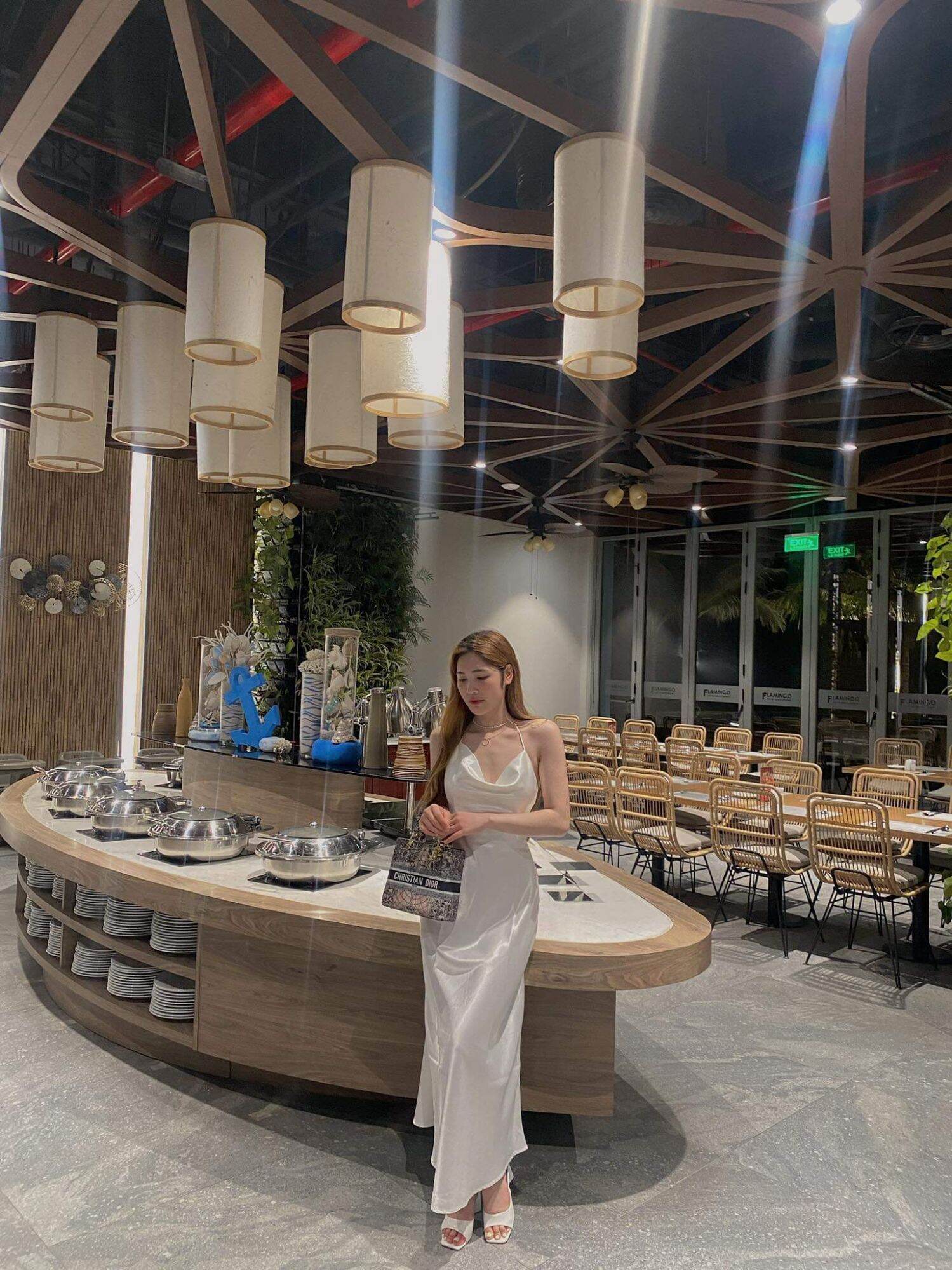 Đầm Lụa Kèm Nơ Rời