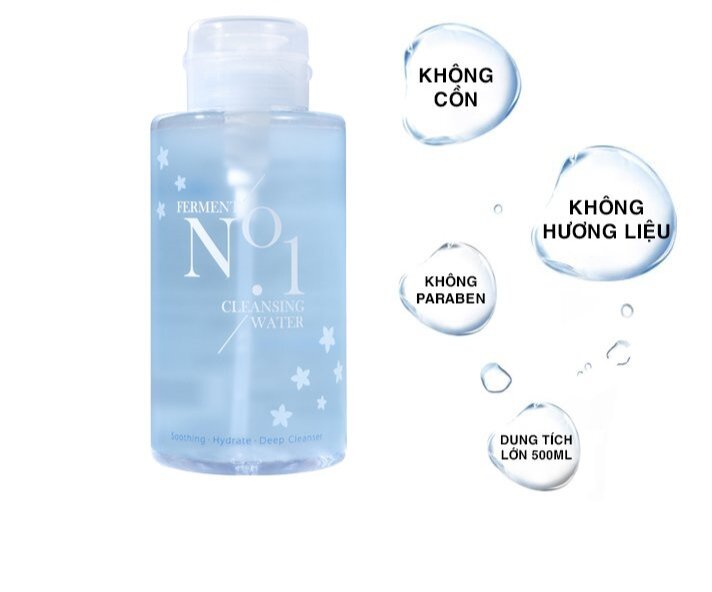 Nước tẩy trang không cồn chai 300ml dịu nhẹ phù hợp với mọi loại da