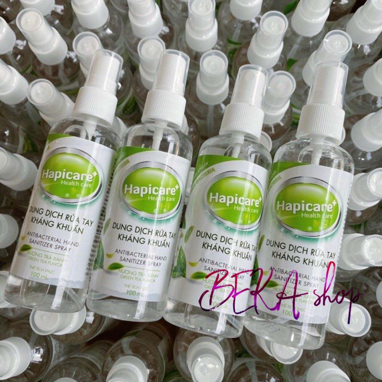 Dung Dịch Rửa Tay Sát Khuẩn HAPICARE Chai Xịt 100ml