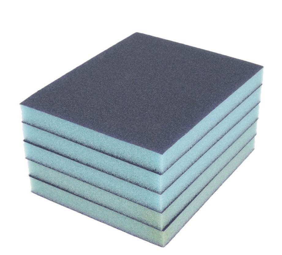 Set 5 Miếng Xốp Mút Nhám 2 mặt chà xoong nồi, chà gỗ