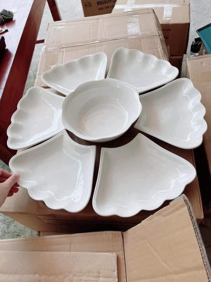 Bộ đĩa mặt trời 6 món . Ngày tết .