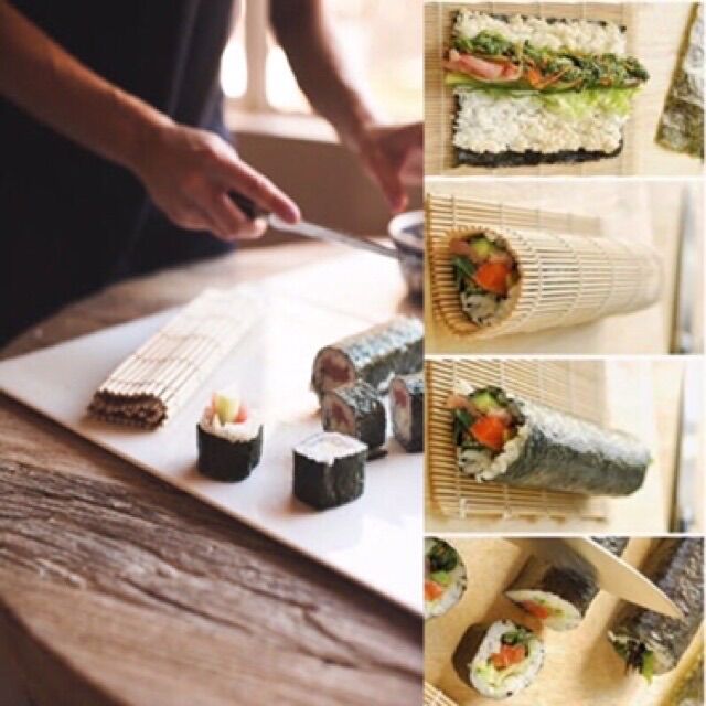 Mành cuộn cơm làm cơm cuộn, sushi