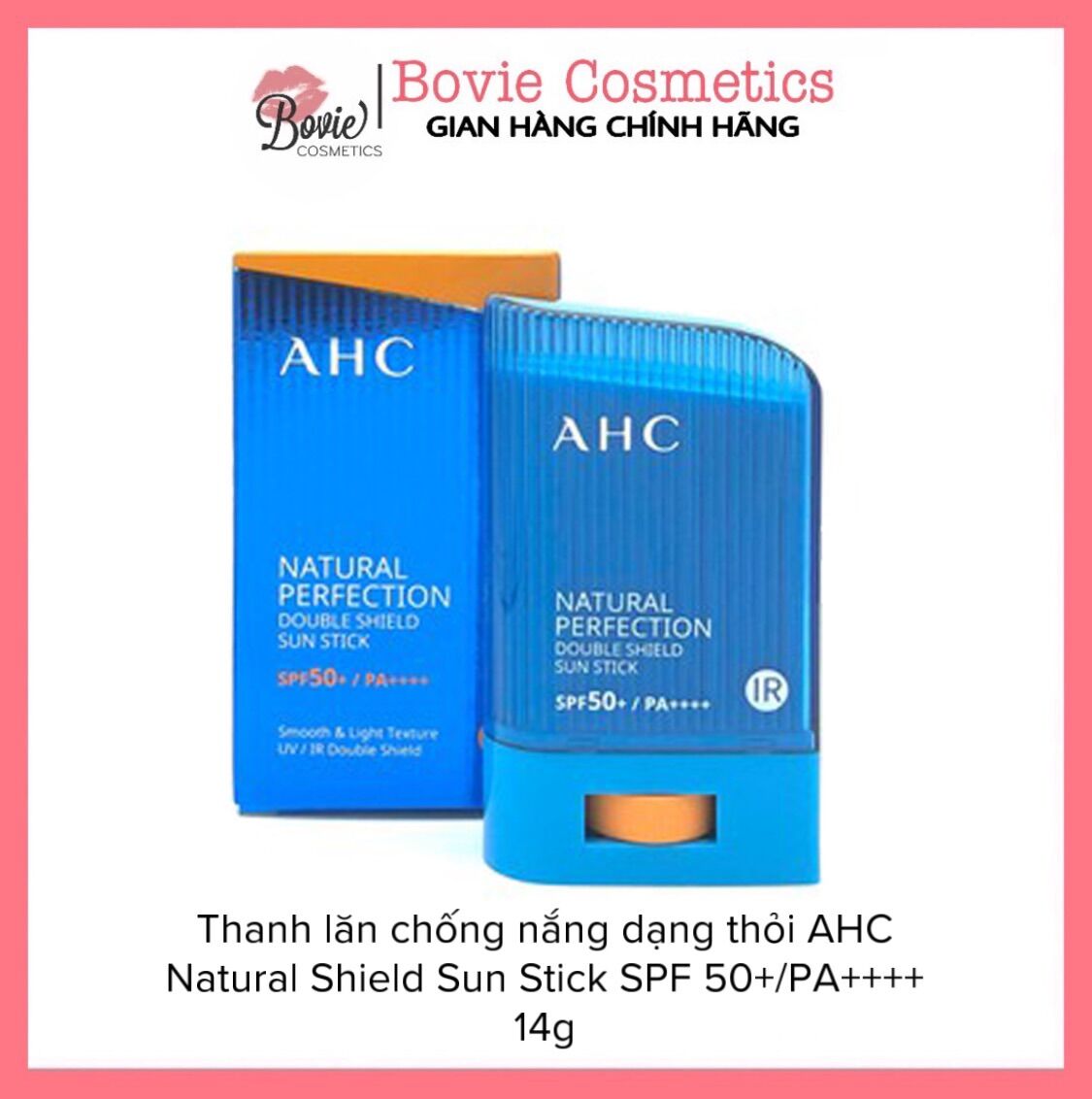 Thanh lăn chống nắng dạng thỏi ahc natural shield sun stick spf 50+/pa++ 14g