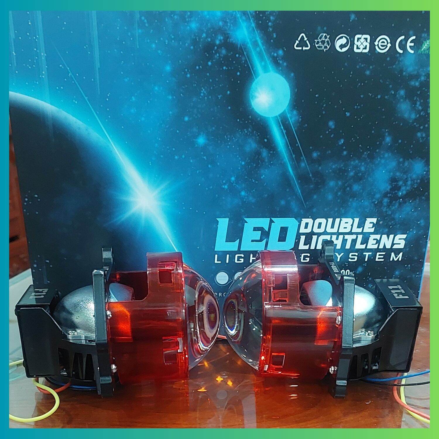 Đèn pha biled 3.0 F11,  MT racing công suất 70W