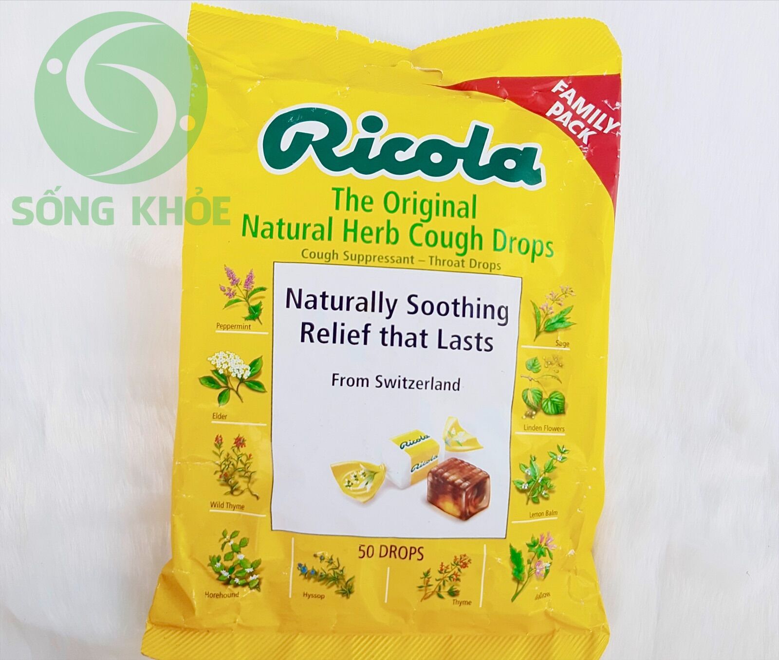 🇺🇸 ricola - kẹo ngậm thảo dược thuỵ sĩ - 50 viên