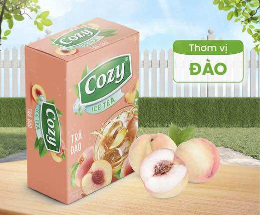 Trà đào hoà tan cozy 16tép* 15gr