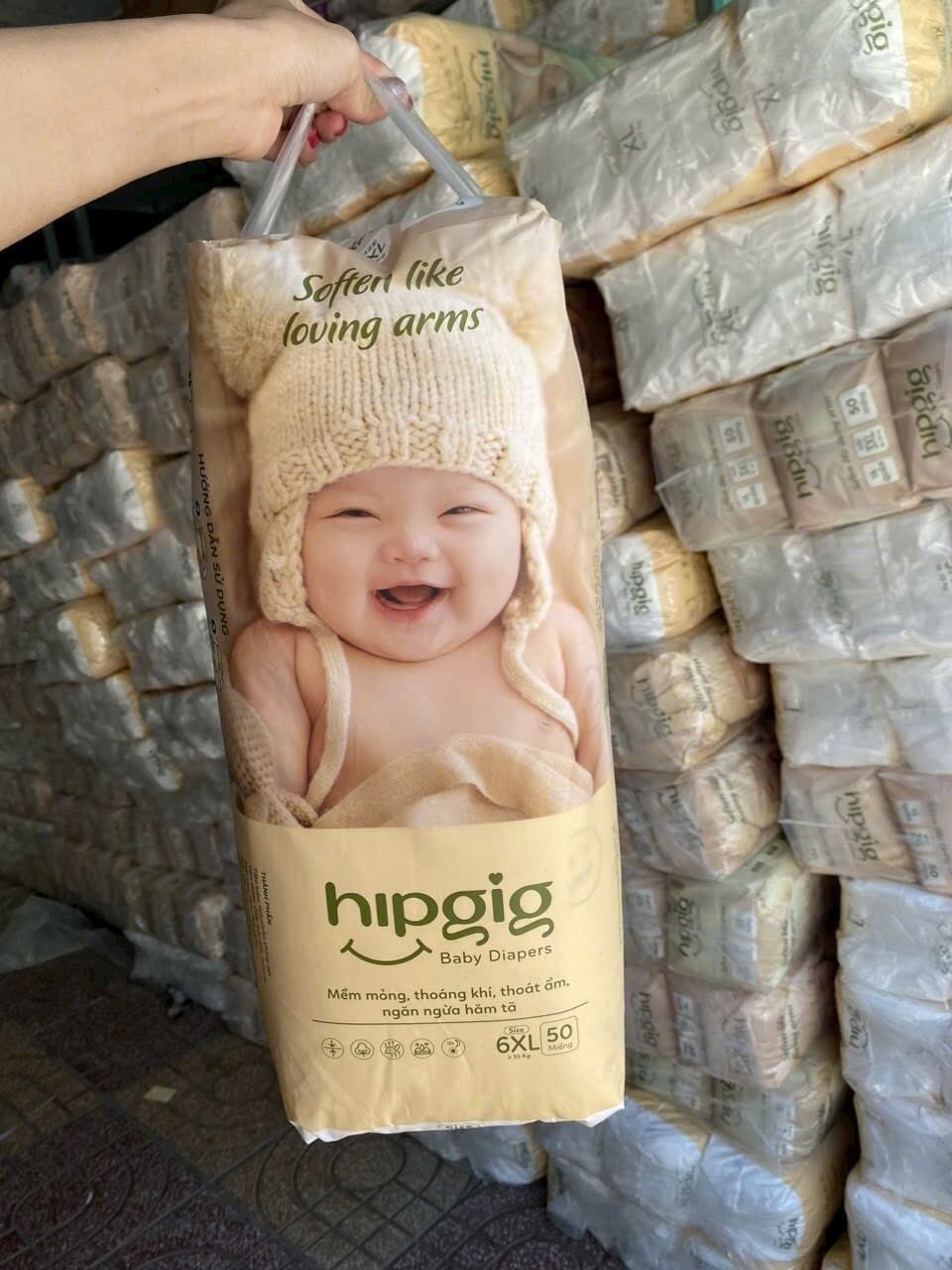 (50 MIẾNG) BỈM QUẦN HIPGIG BAO BÌ CÔNG TY, PHÔM BO MÔNG MỀM MỎNG, SIZE M ĐẾN 6XL 50 MIẾNG