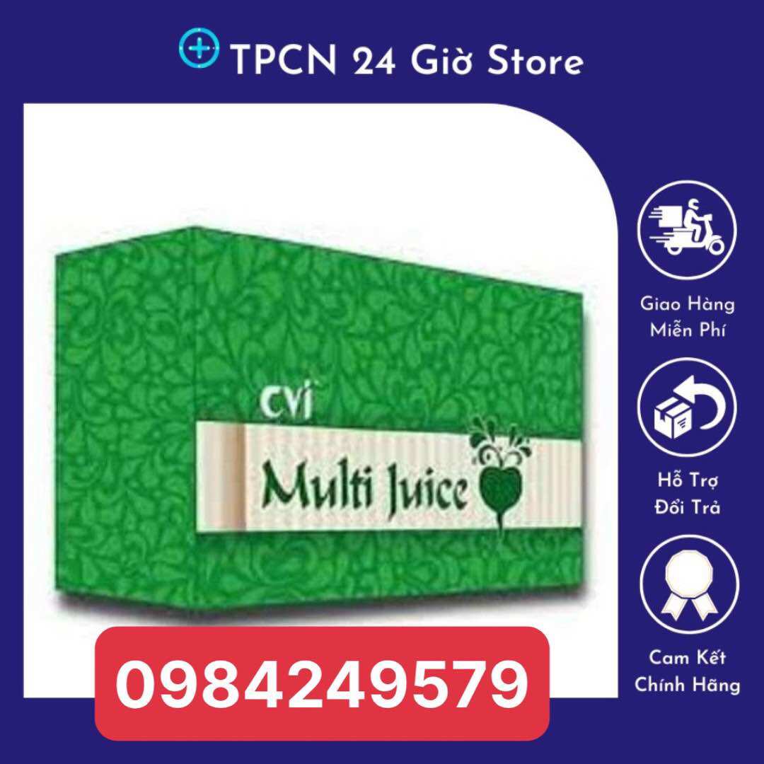 Nước Trái Cây Multi Juice Nội Địa Malaysia (hộp 30 gói) ( multi juice TPCN 24 giờ)