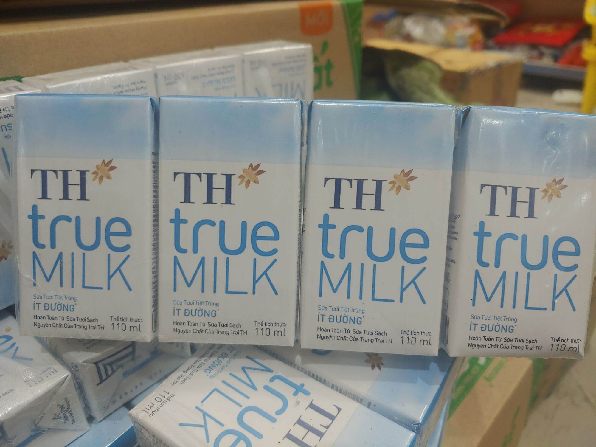 Sữa TH true milk vỉ 4 hộp 110ml