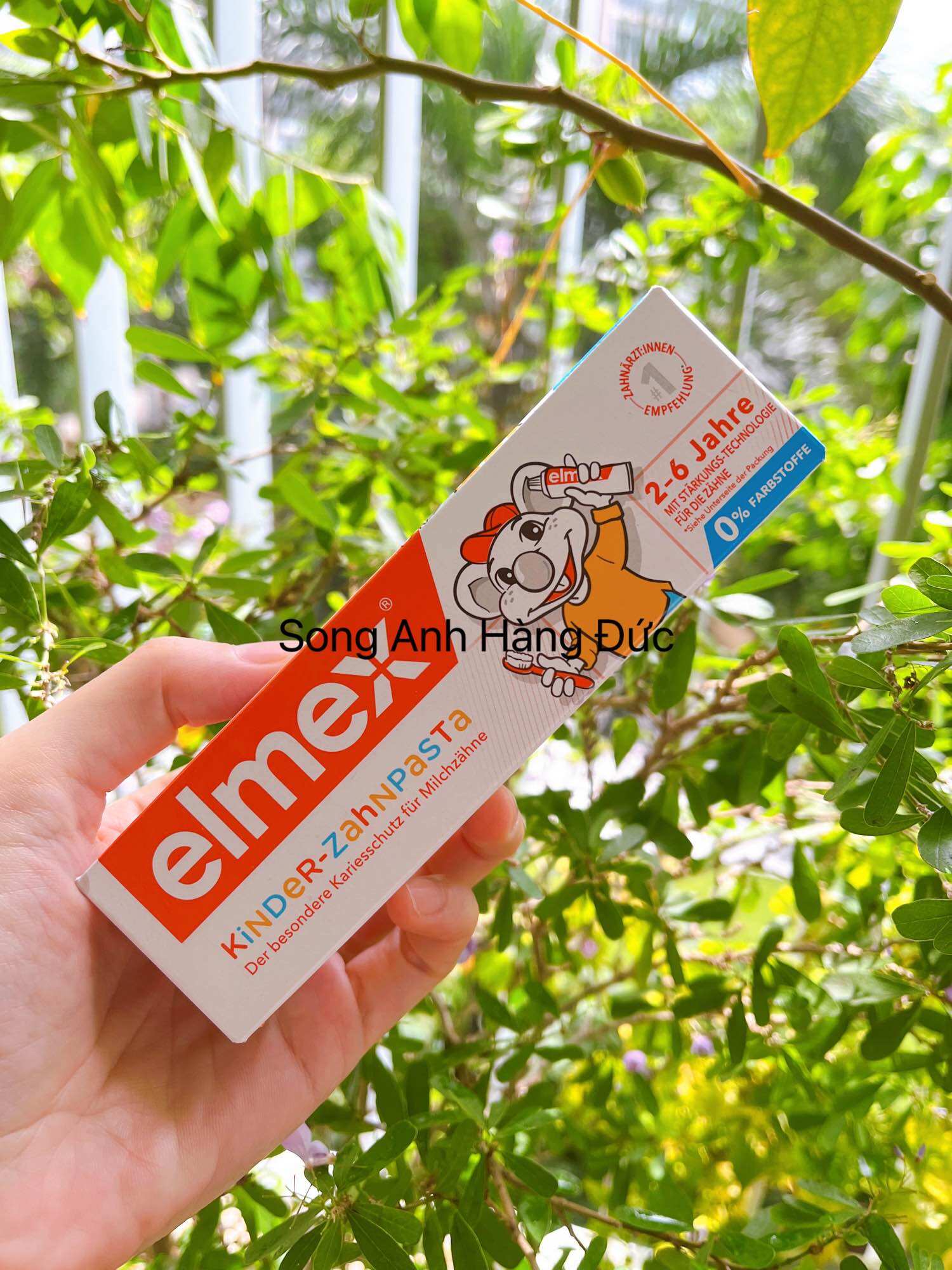Kem đánh răng Elmex nuốt được cho bé 2-6 tuổi
