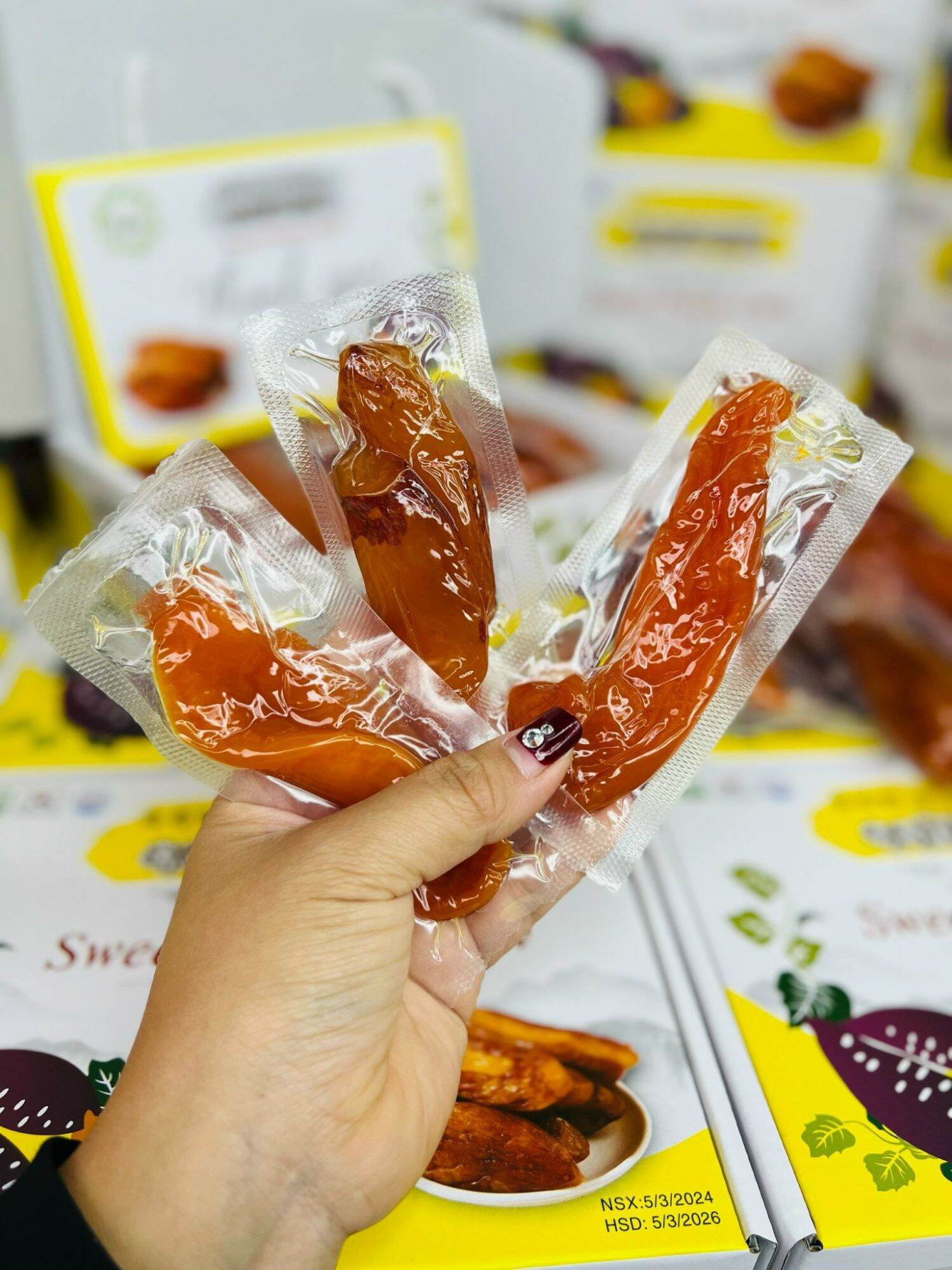Khoai Lang Mật Sấy Dẻo Túi zip 1kg