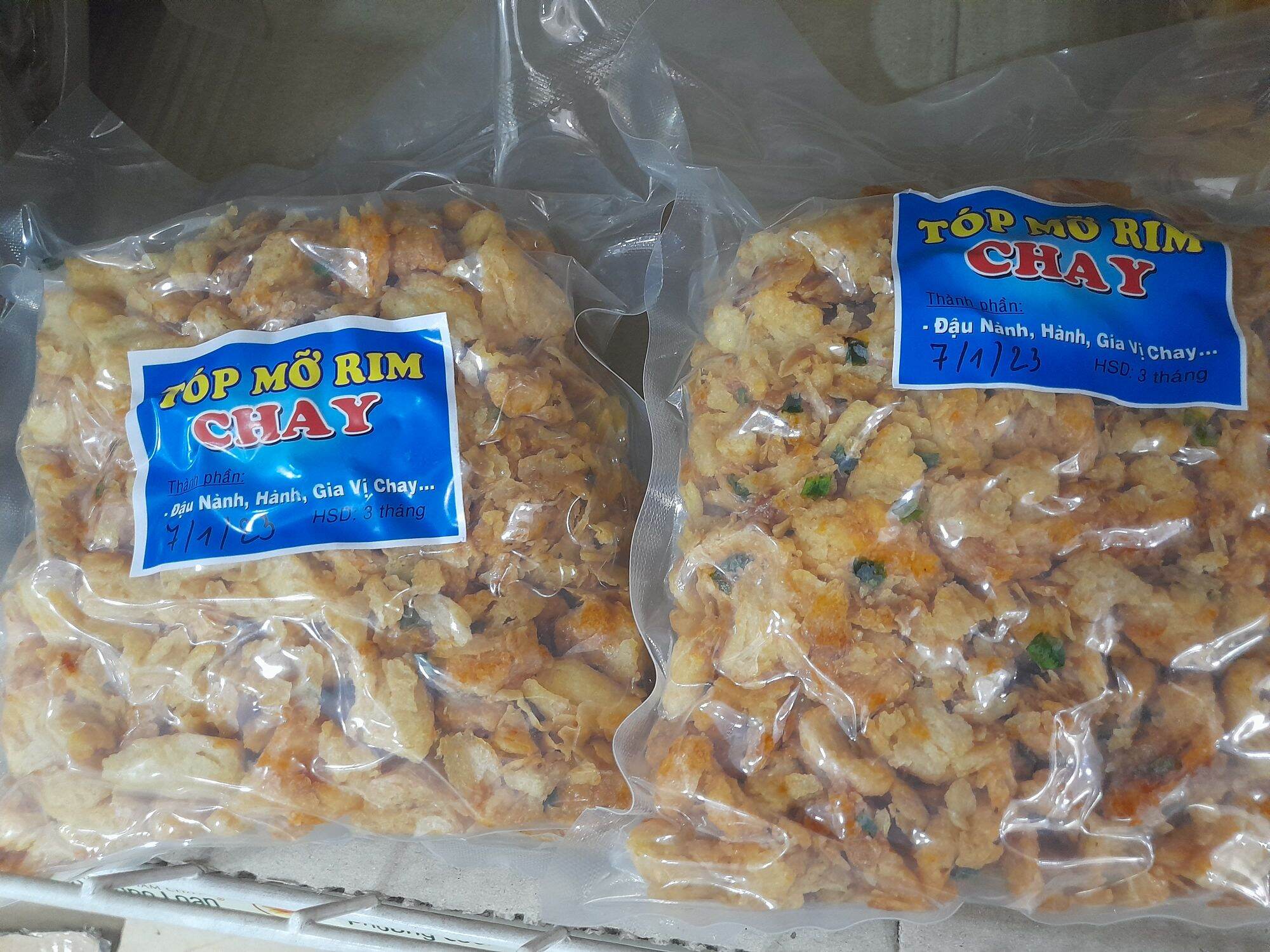Tóp mỡ rim chay kẹp bún chay, bánh mì chay ngon 😋