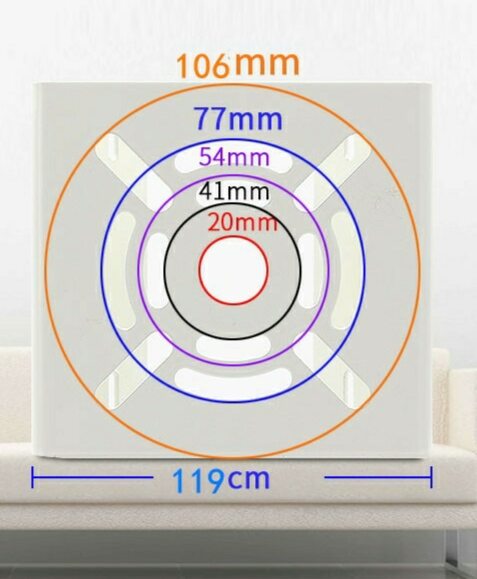 Mặt bích gắn cột cho camera , đế gắn cột cho chân đế camera kèm đai