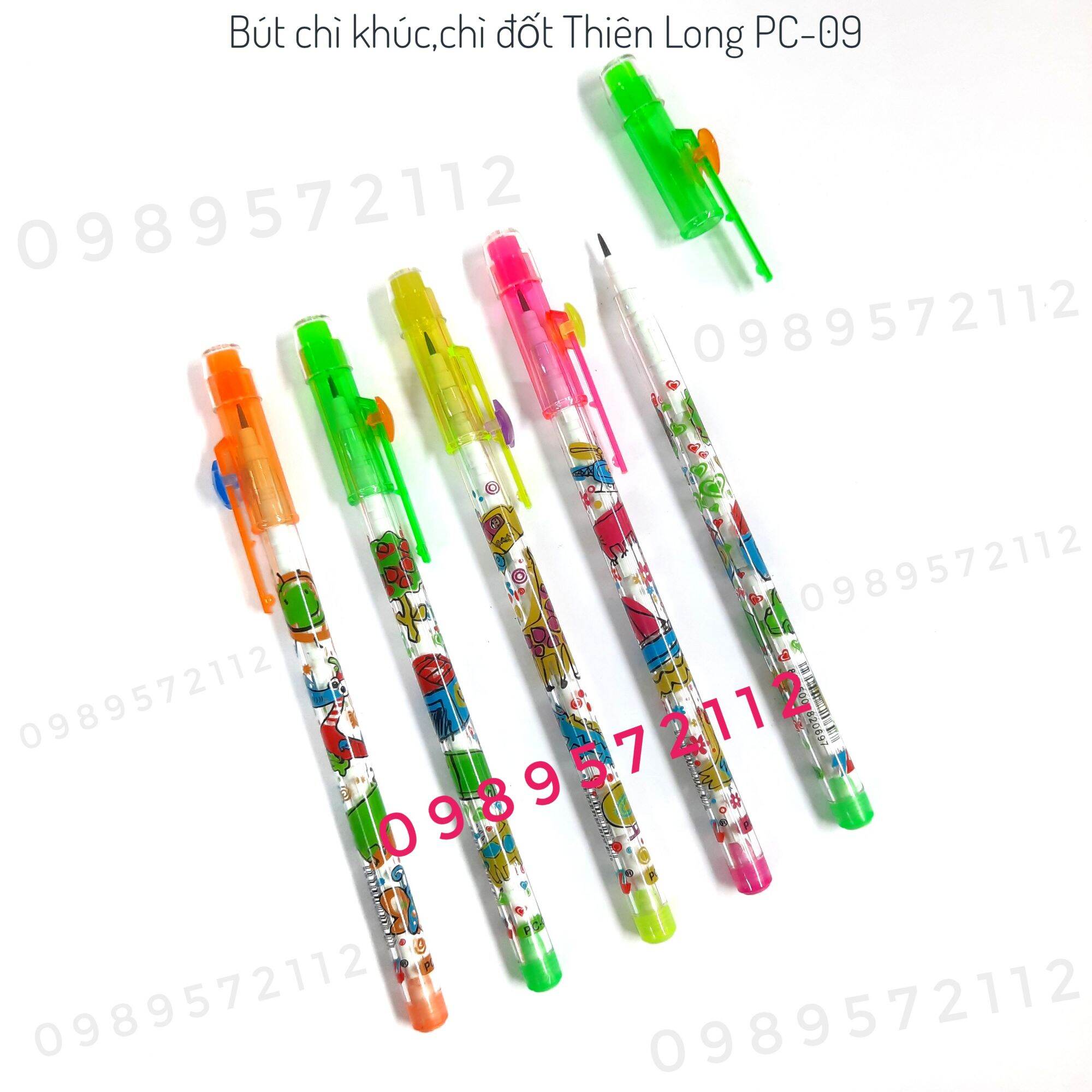 Bút chì khúc Thiên Long PC-09,chì đốt. (1 cái).