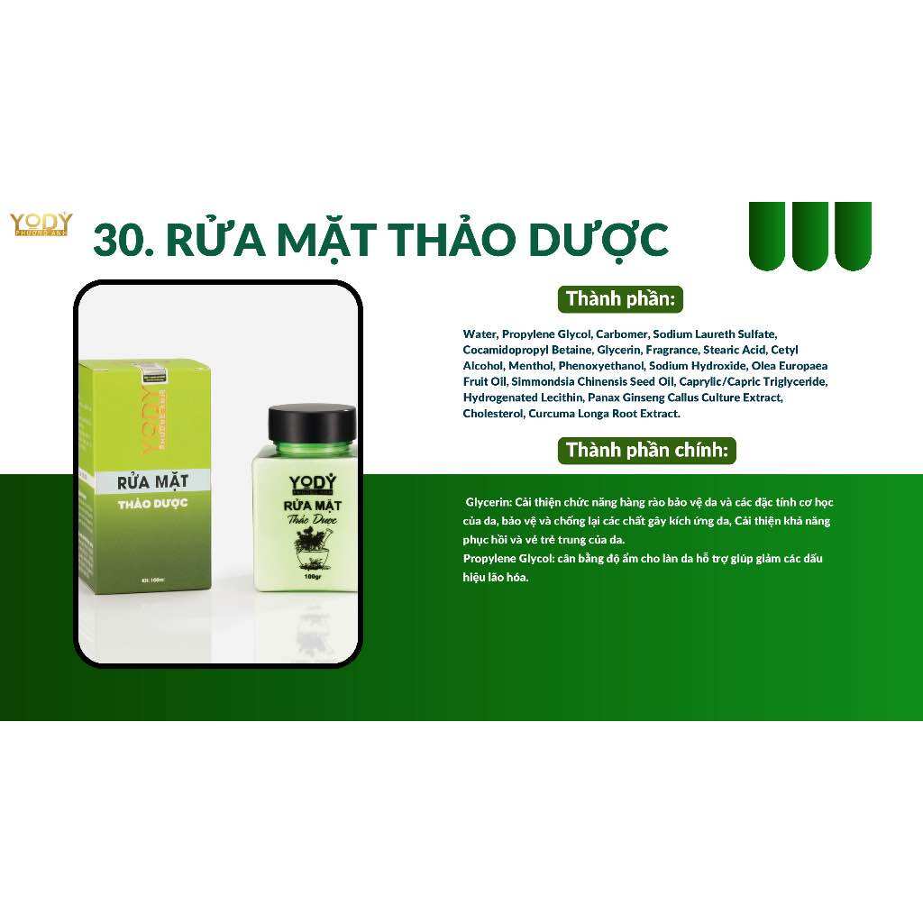 [ Chính Hãng] Combo ( tái tạo da - bột rửa mặt) Yody Phương Anh