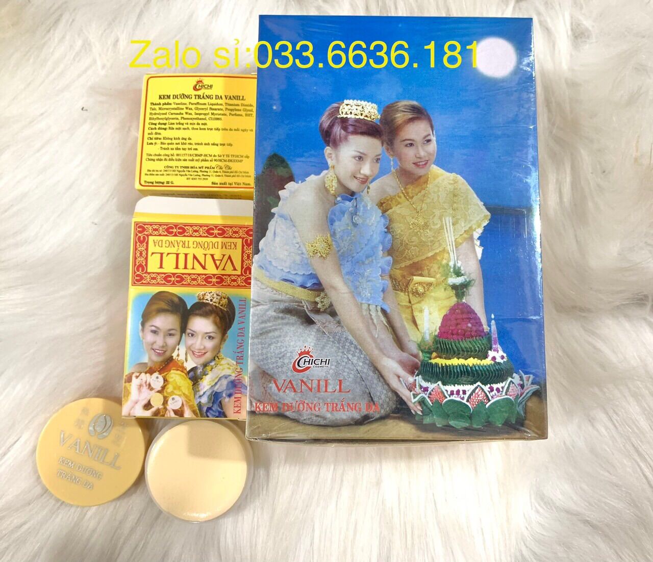 Sỉ nguyên lố 12 hủ kem cô gái Nhật chi chi chuẩn hàng cty loại 1 hủ 22g