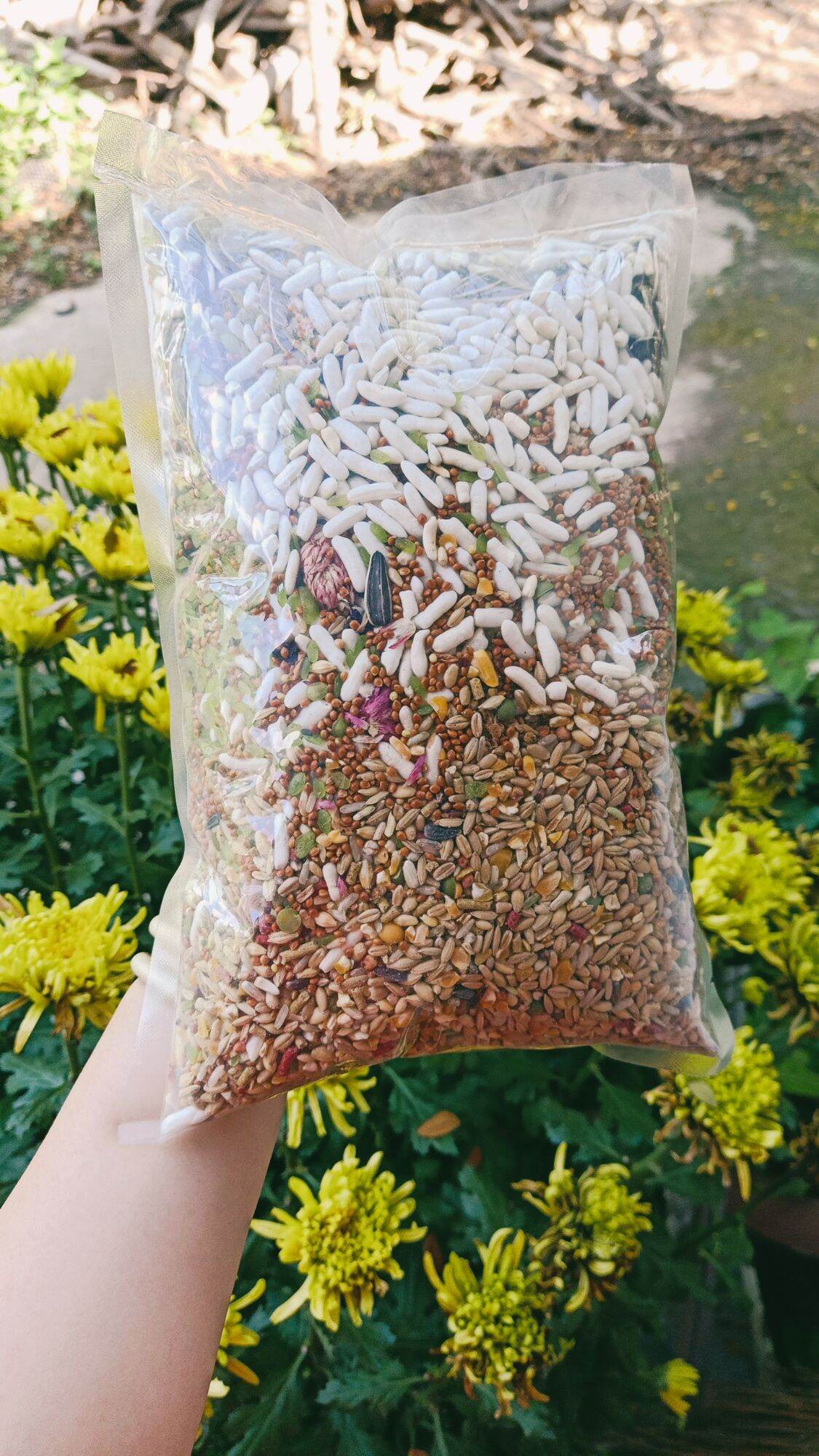 1kg Thức ăn hamster dinh dưỡng các loại hoa và bánh ăn dặm